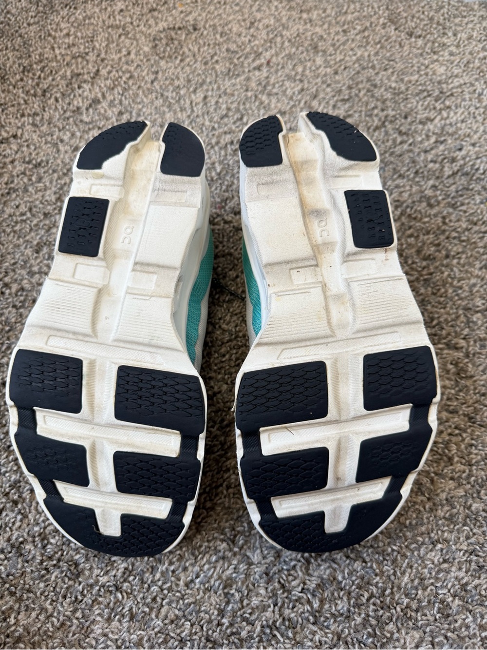 On Cloudrunning Women's Athletic Shoes in Light Gray and Blue - Picture 6 of 7